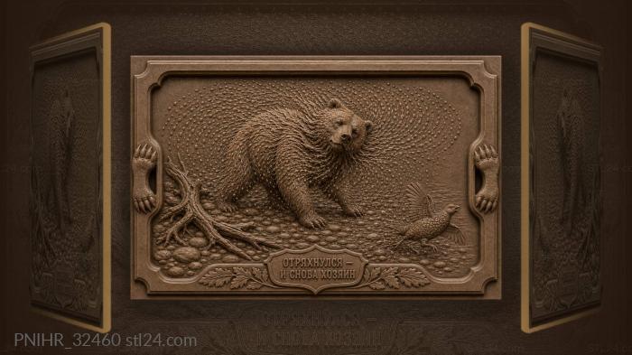 Riverside bear reclaims shore after bathing 3d STL model