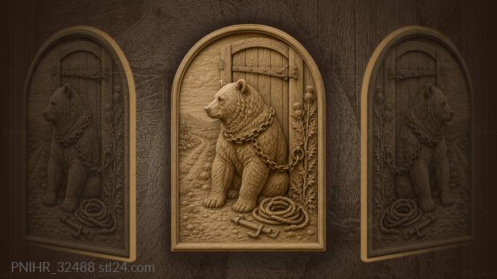 Chain running from chest to gatepost 3d STL model