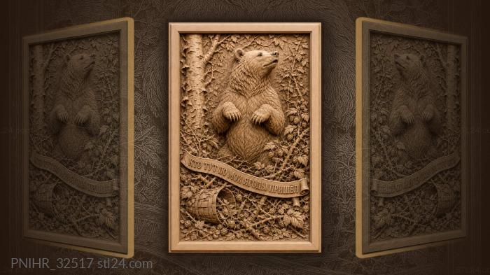 Berries spilling from the broken canes 3d STL model