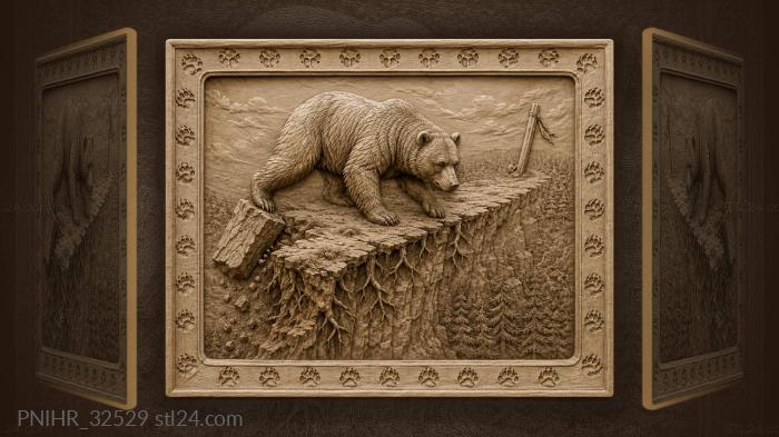 Running along the crumbling ravine lip 3d STL model