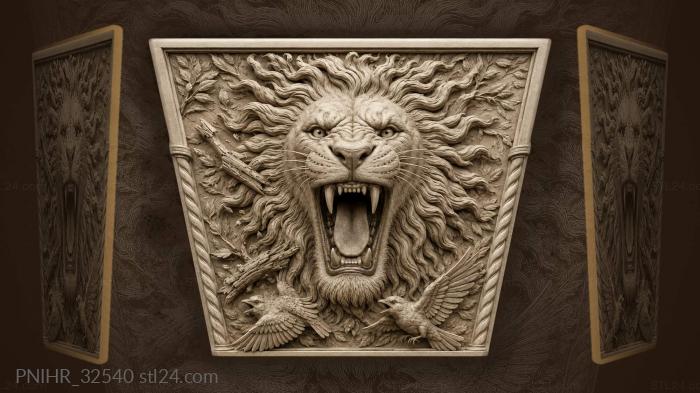 Roar scattering two birds and branch 3d STL model