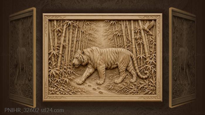 Walking a narrow path through bamboo 3d STL model
