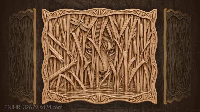 Eyes in the reeds give him away 3d STL model