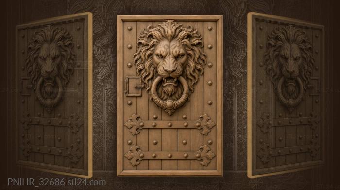 Pull ring swinging in the door masks jaws 3d STL model