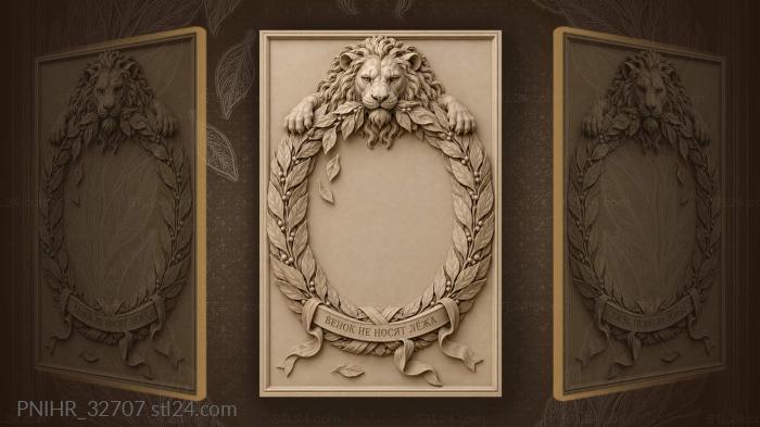 Two leaves torn loose from wreath 3d STL model
