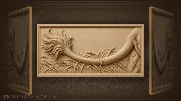 Sweeping lion tail flings trapped seed 3d STL model