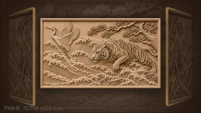 Heron rising from the surf ahead 3d STL model