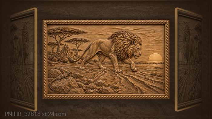 Striding downhill toward the setting sun 3d STL model
