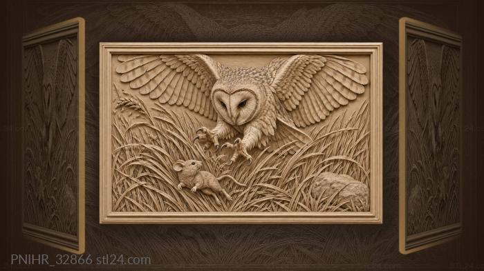 Field mouse twisting away in the grass 3d STL model