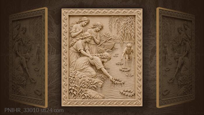 Wreath launching by the riverbank 3d STL model