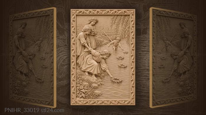 Wreath launch by the riverbank 3d STL model
