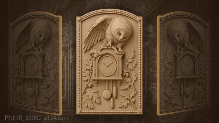 Owl follows the swinging pendulum 3d STL model