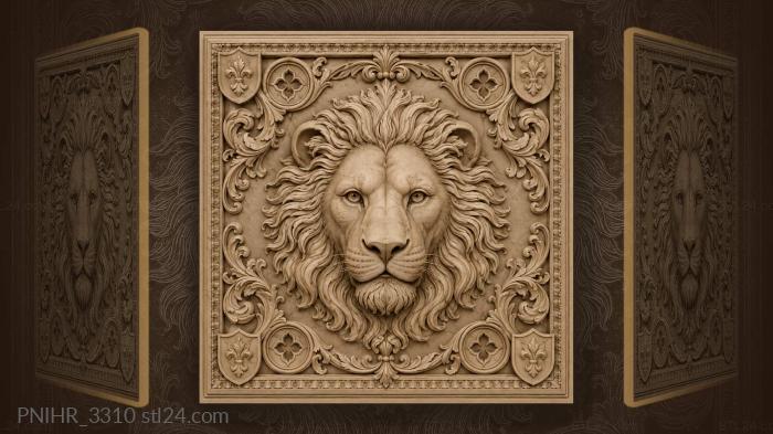 Mane filling the whole square 3d STL model