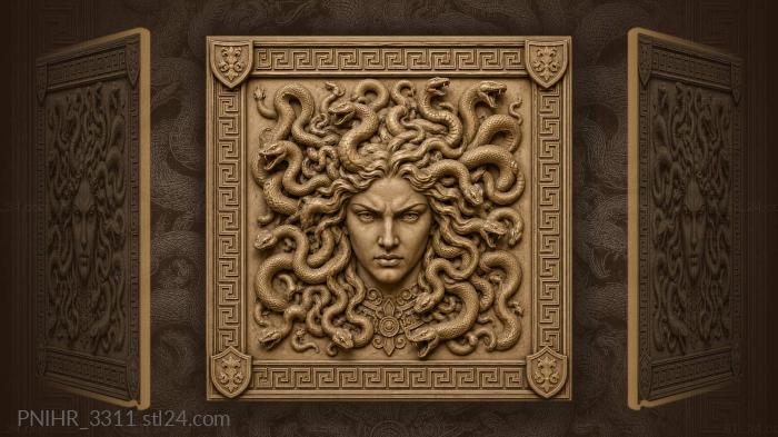 Medusas captivating serpentine gaze 3d STL model