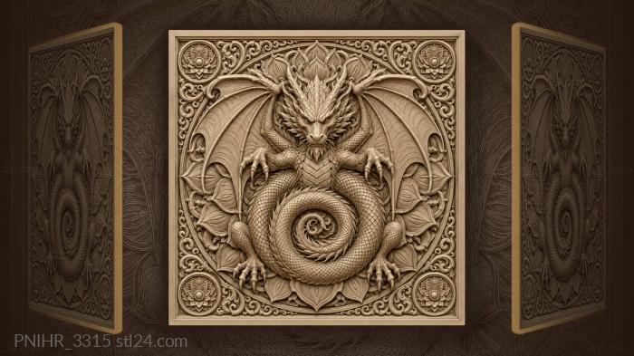 Tight spiral with outstretched wings 3d STL model