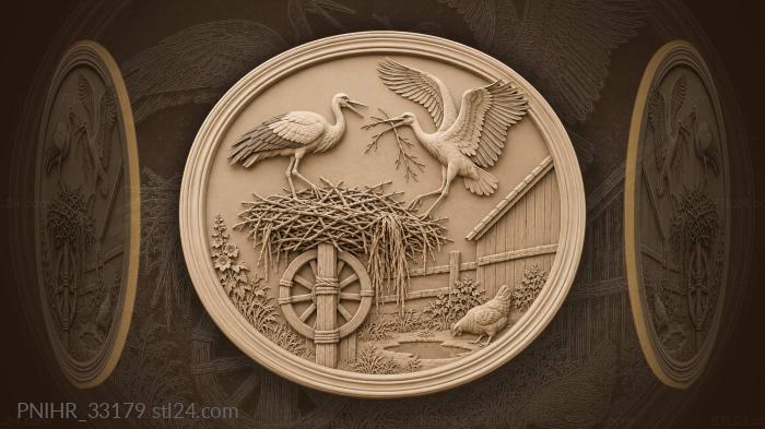 One stork rebuilds as warm weather returns 3d STL model
