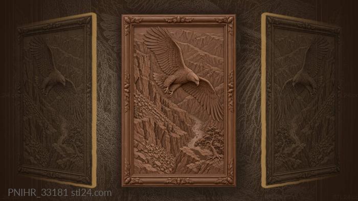 Eagle banks above autumn gorge 3d STL model