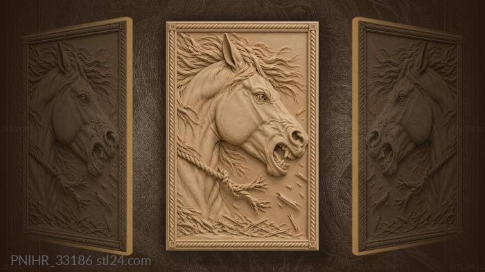 Stallion screams after snapping tether 3d STL model