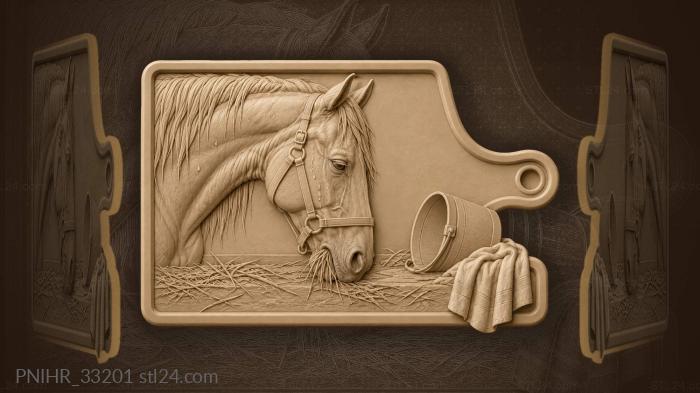 Tired horse after summer work 3d STL model