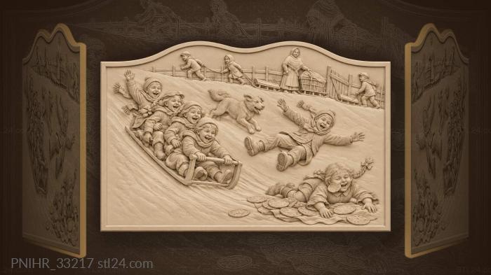 Sliding the hills and rolling in pancakes 3d STL model