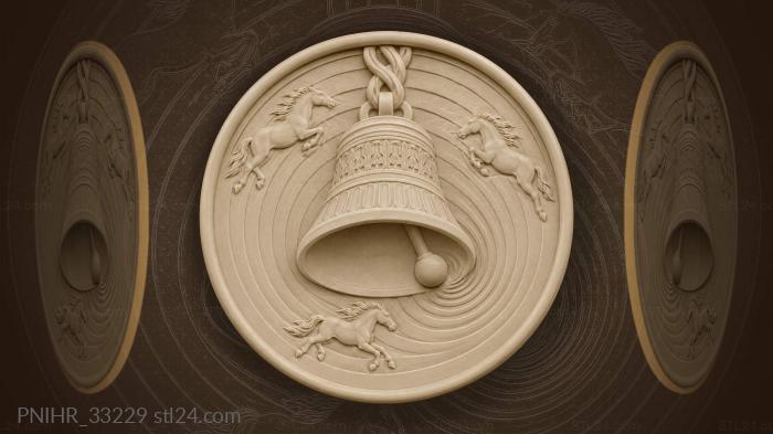 Bell strike horses sound waves 3d STL model