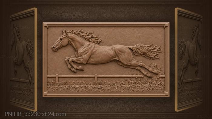 Galloping horse powerful leap speed 3d STL model