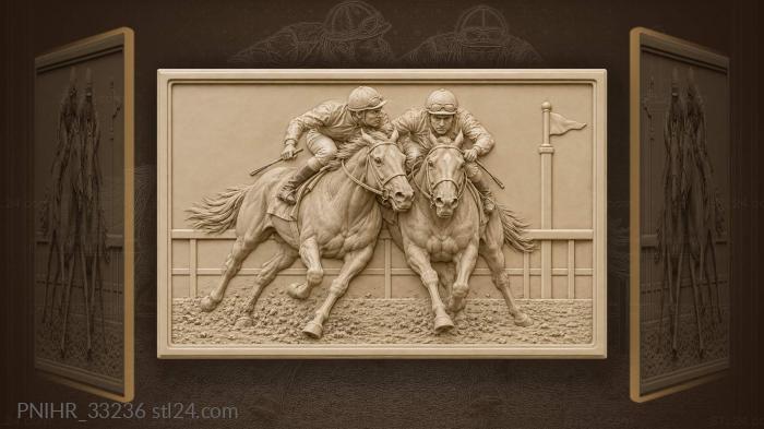 Horse race finish line speed 3d STL model