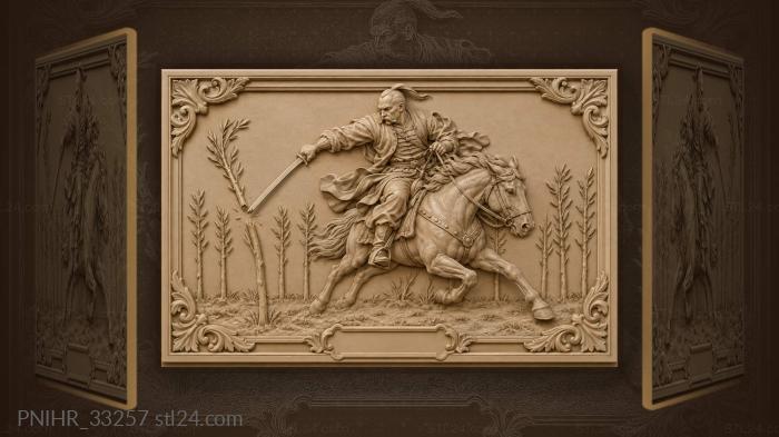 Cossack sabre willow attack gallop 3d STL model