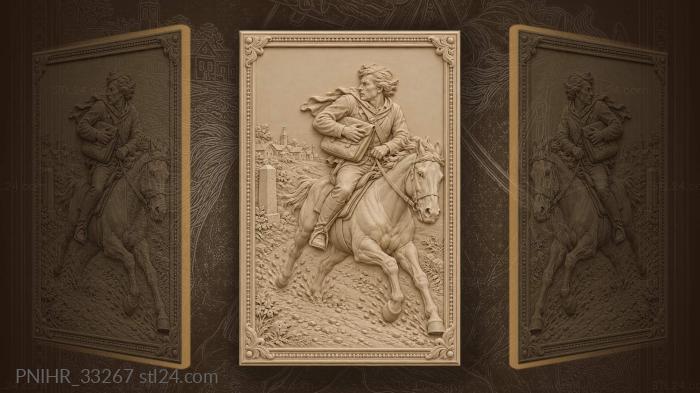Galloping messenger urgent delivery haste 3d STL model