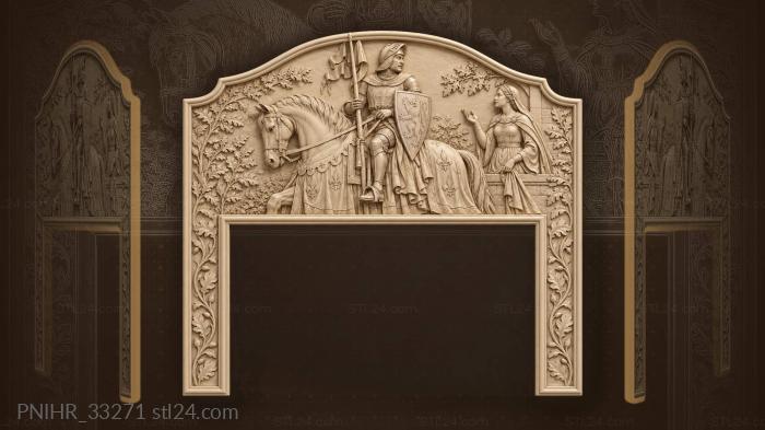 Knight conversing with unseen companion 3d STL model