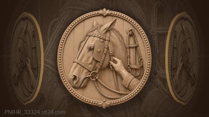 Blinkers being unbuckled from the head 3d STL model