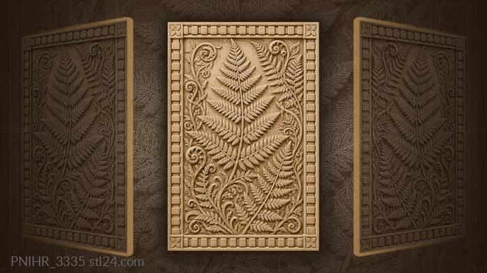 Unfurling fern delicate leafy frond 3d STL model