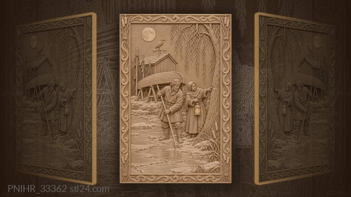 Moonlit ferryman by winter willow 3d STL model