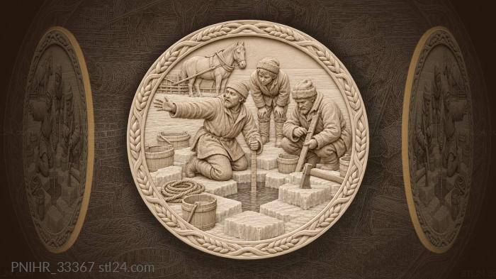 Surveyor calls the reading across ice hole 3d STL model