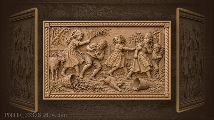 Wild hunt across the woods 3d STL model