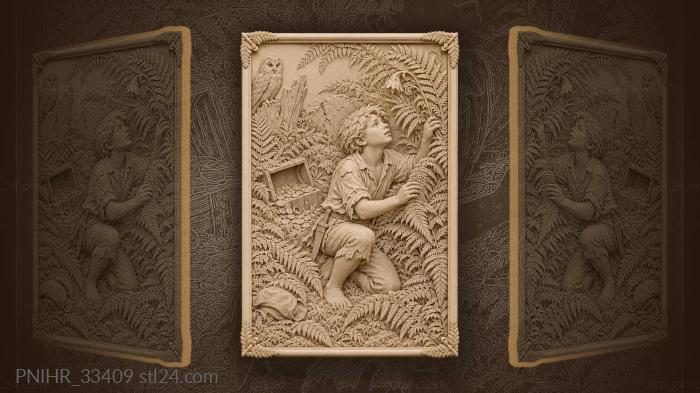 Boy and blossom hidden treasure 3d STL model