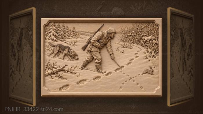 Tracker follows prints while his dog circles 3d STL model