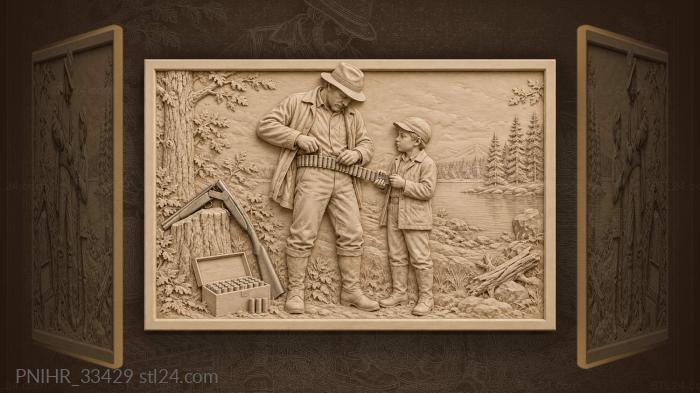 Cartridges pressed into belt loops with a boy 3d STL model
