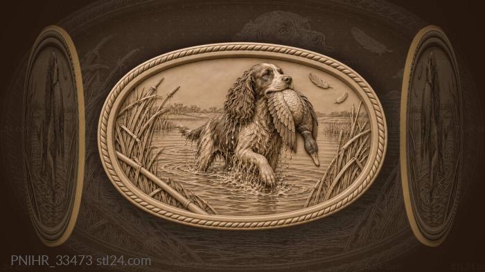 From reeds spaniel carries duck 3d STL model