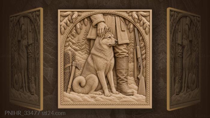 Hand resting on the laikas head 3d STL model