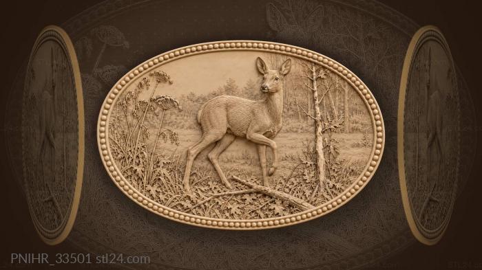 Gentle doe at forest edge 3d STL model