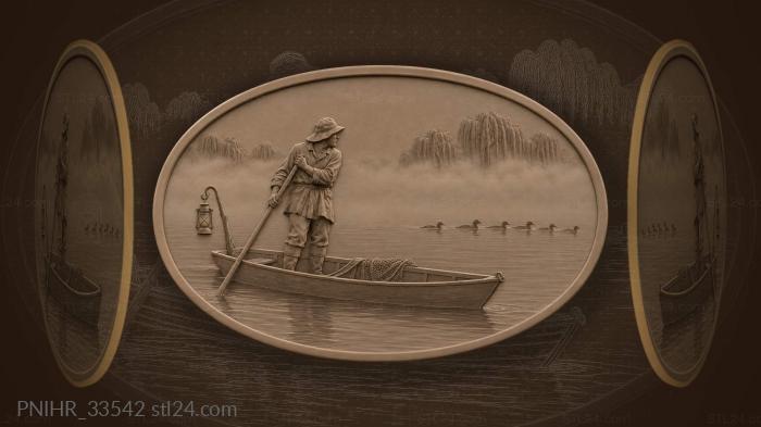 Fisherman poles onward without rushing 3d STL model