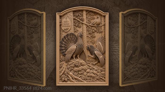 Deafened cock sings as rival charges 3d STL model