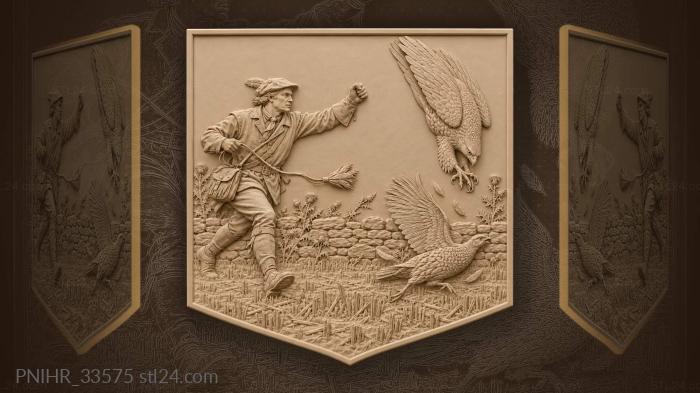 Falcon dive partridge hunter pursuit 3d STL model