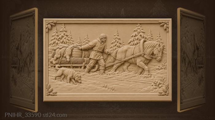 Carter saves bundles as his horse strains 3d STL model