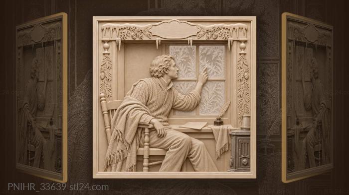 Author lets the window borrow his words 3d STL model