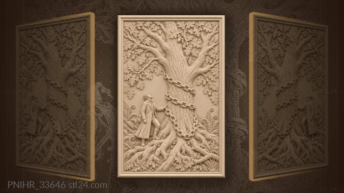 Ancient tree traveller chain story 3d STL model