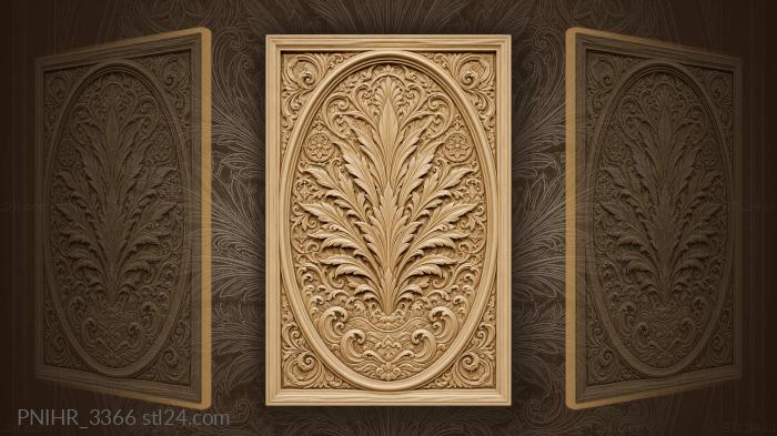 Radiant leaves geometric waves symmetry 3d STL model