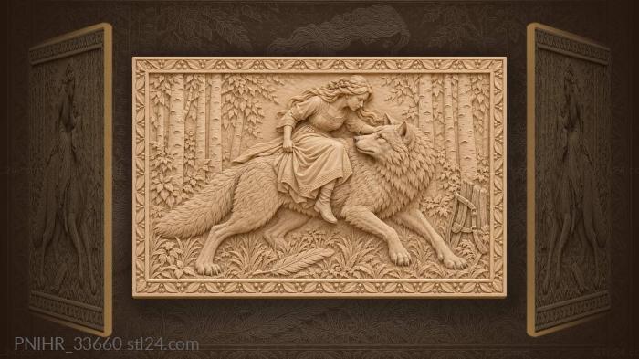 Wolf maiden forest whisper flight 3d STL model