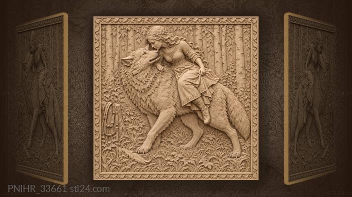 Wolf maiden forest whisper ride 3d STL model